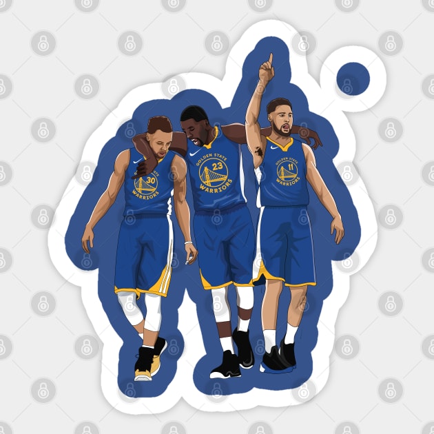 Steph Curry x Draymond Green x Klay Thompson Sticker by xavierjfong